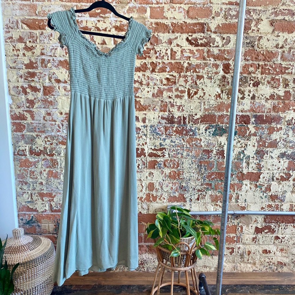 Seafoam Green Reformation Dress